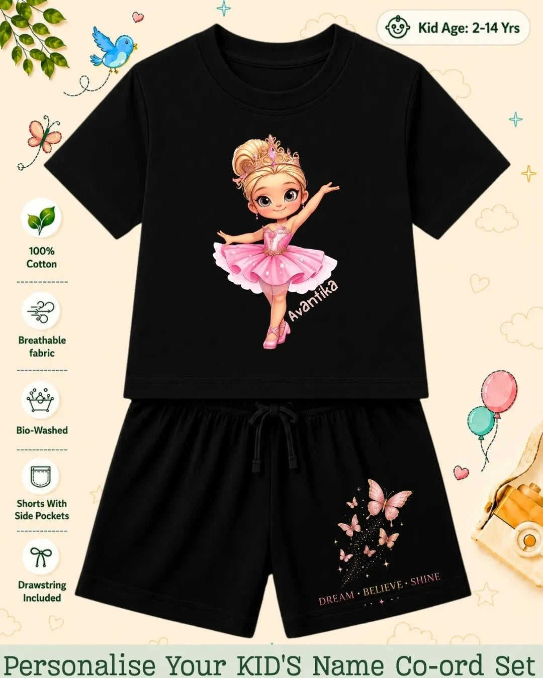 Custom Kid's Co-ord Set Swiftsoul