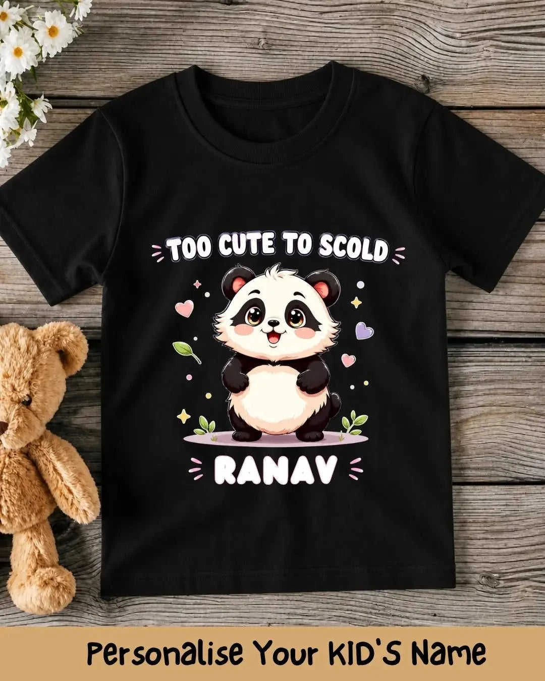 Custom Name Cute Character Kids Tee Swiftsoul 