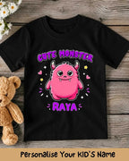 Custom Name Cute Character Kids Tee Swiftsoul 