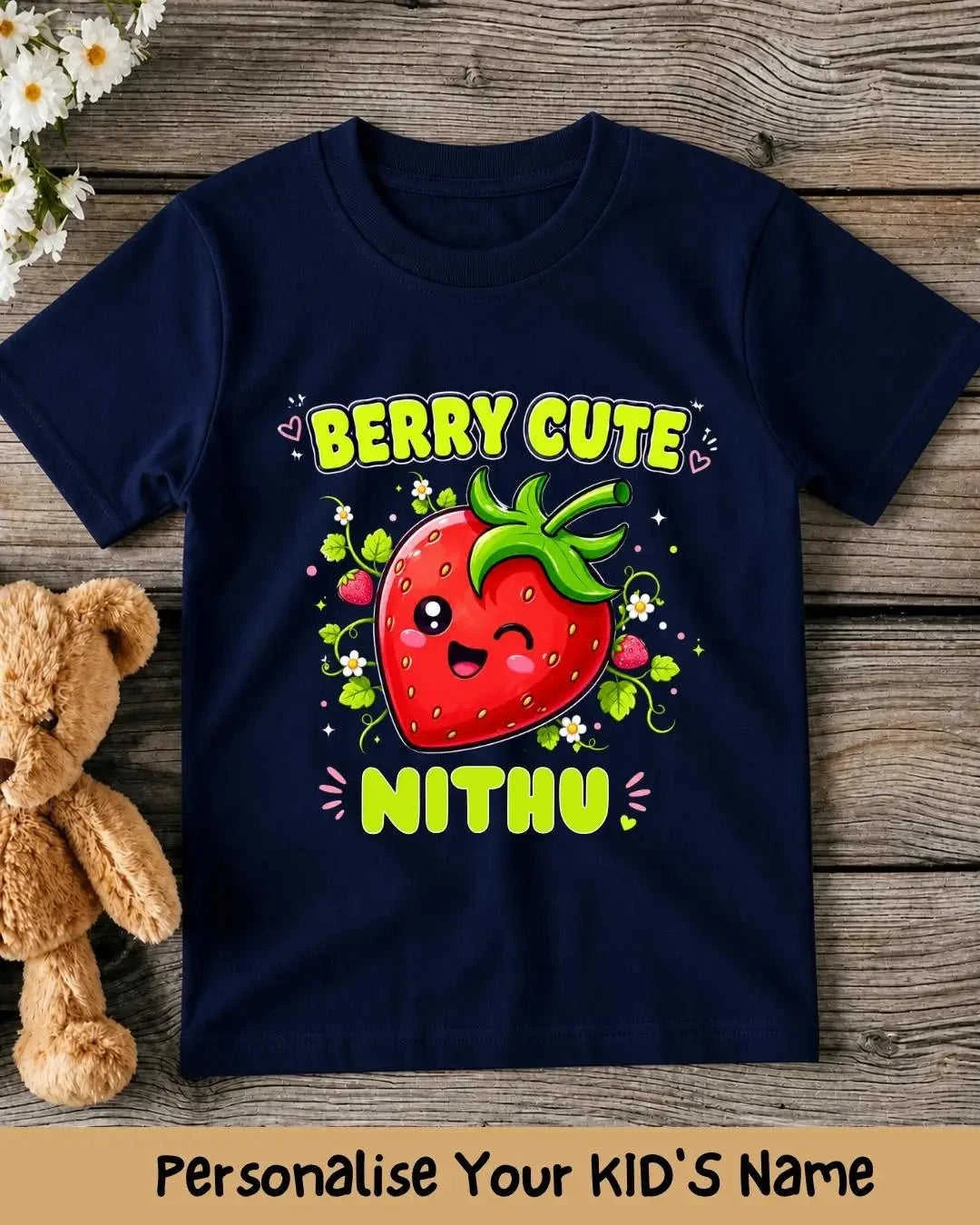 Custom Name Cute Character Kids Tee Swiftsoul 
