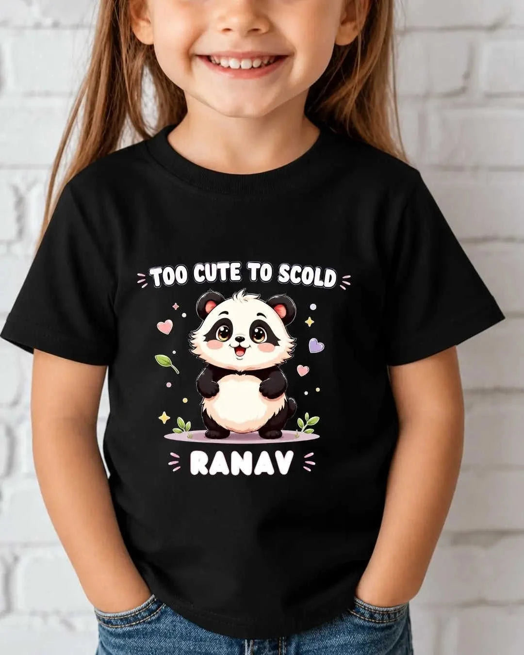 Custom Name Cute Character Kids Tee Swiftsoul 