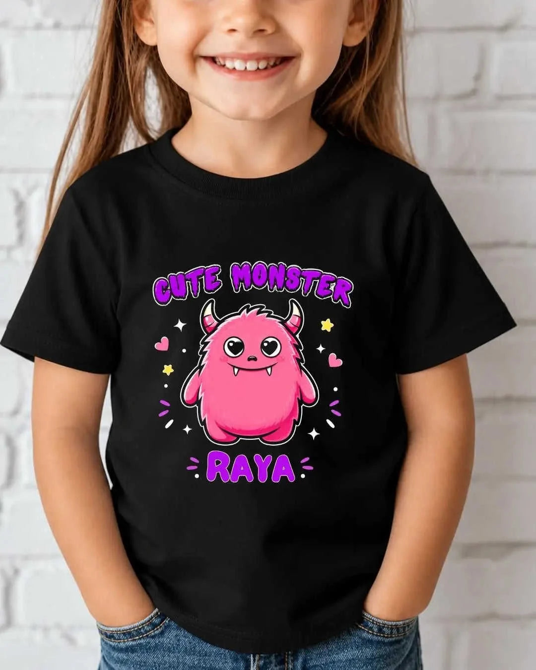 Custom Name Cute Character Kids Tee Swiftsoul 