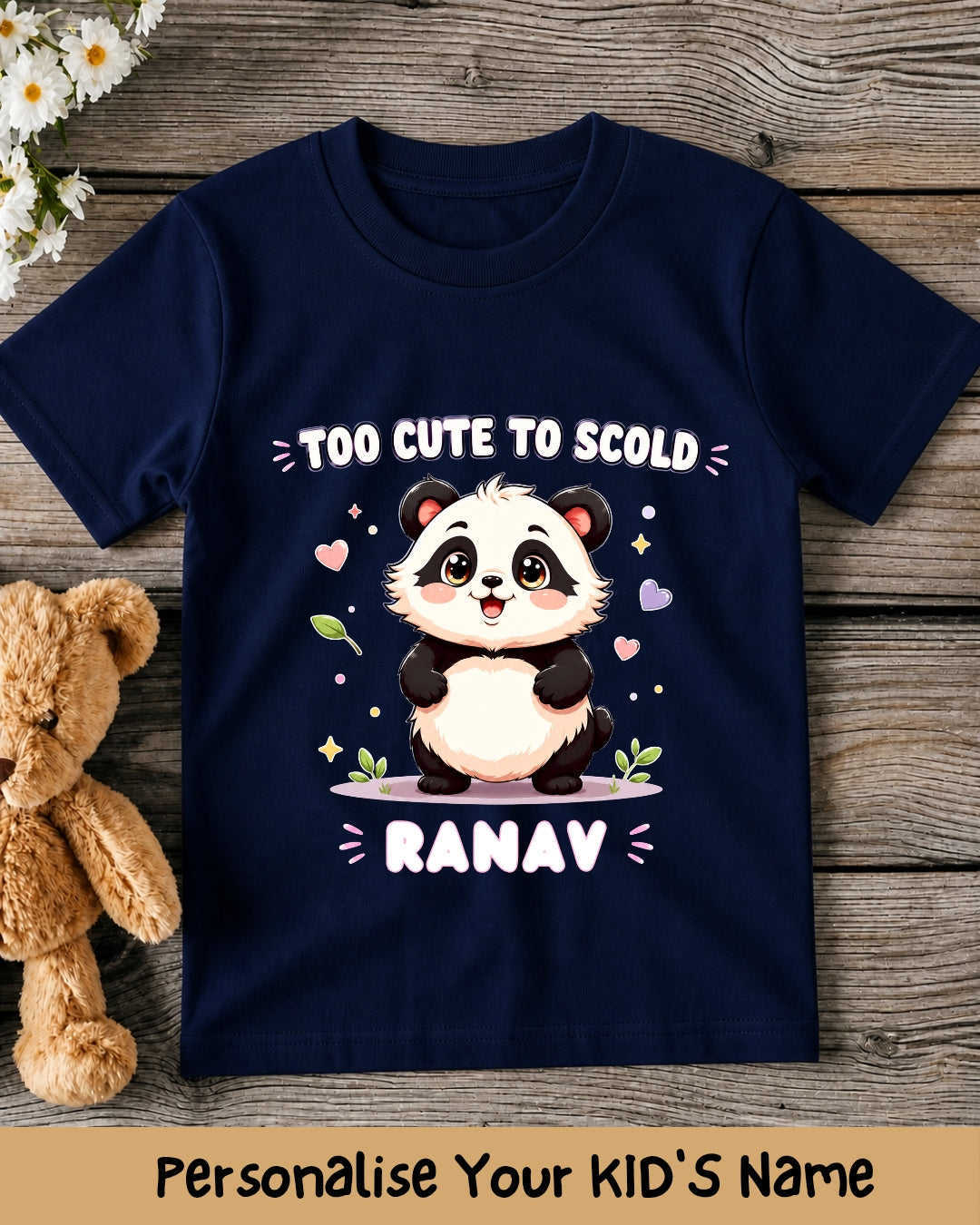 Custom Name Cute Character Kids Tee Swiftsoul