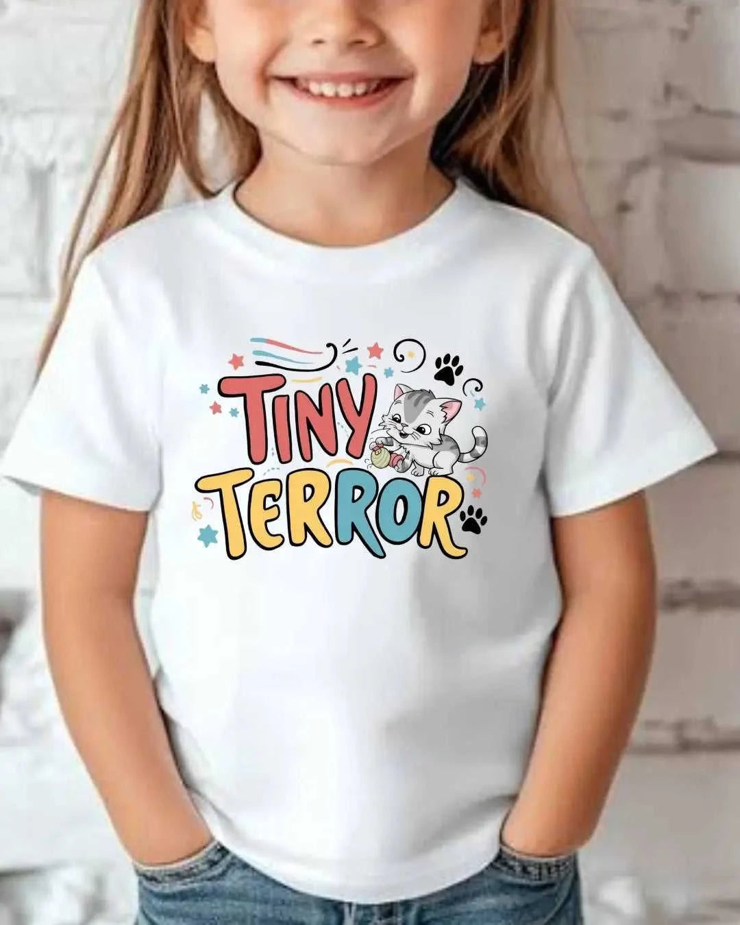 Cute Attitude Cat Kid Cotton Tee Swiftsoul 