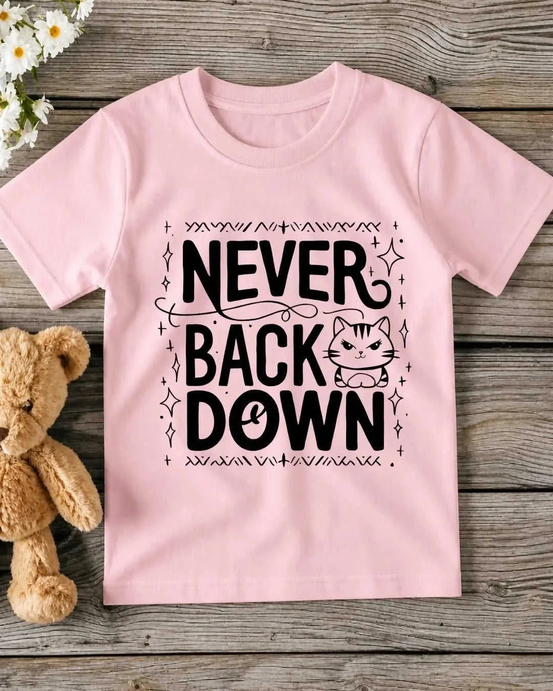 Cute Attitude Cat Kid Cotton Tee Swiftsoul 