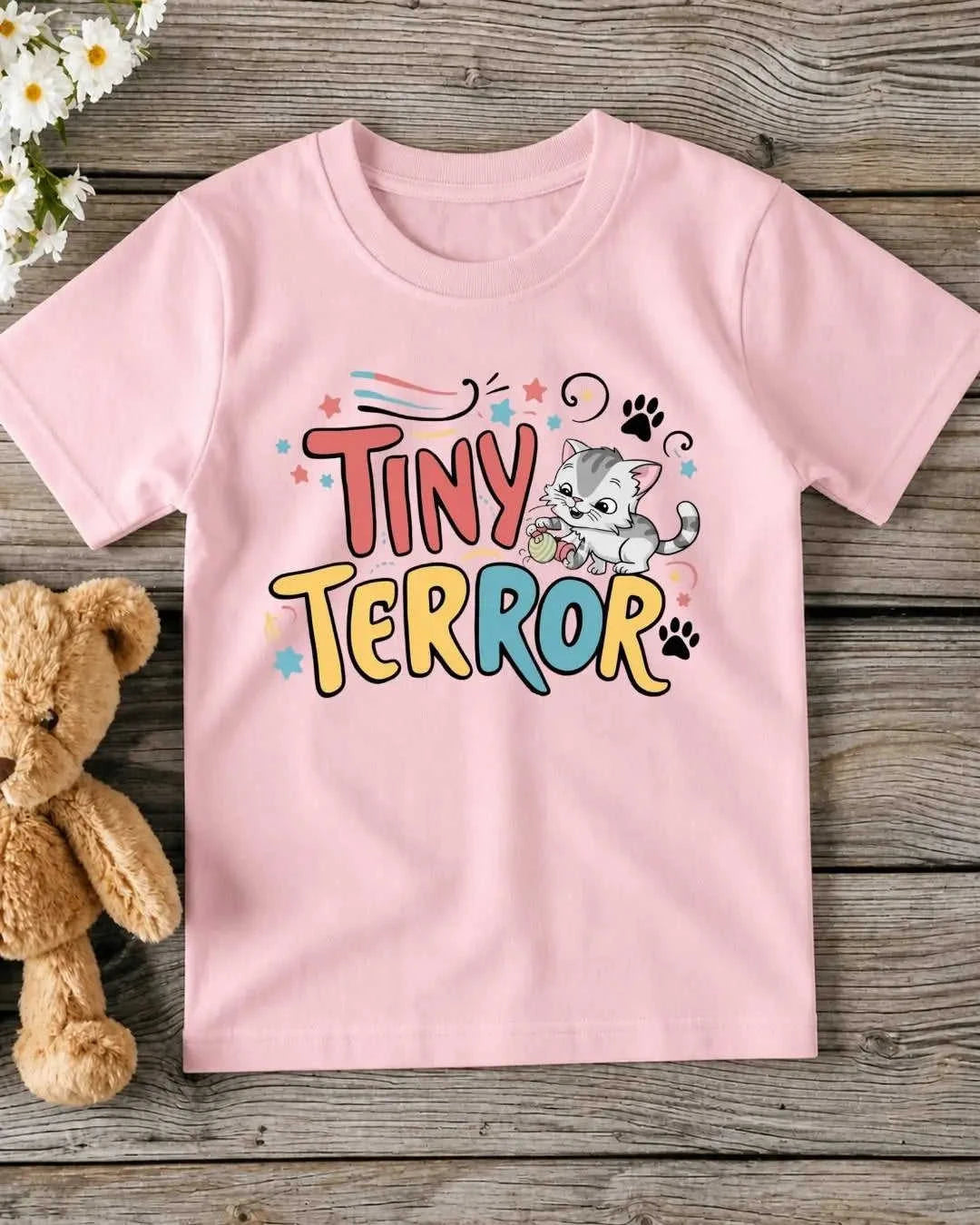 Cute Attitude Cat Kid Cotton Tee Swiftsoul 