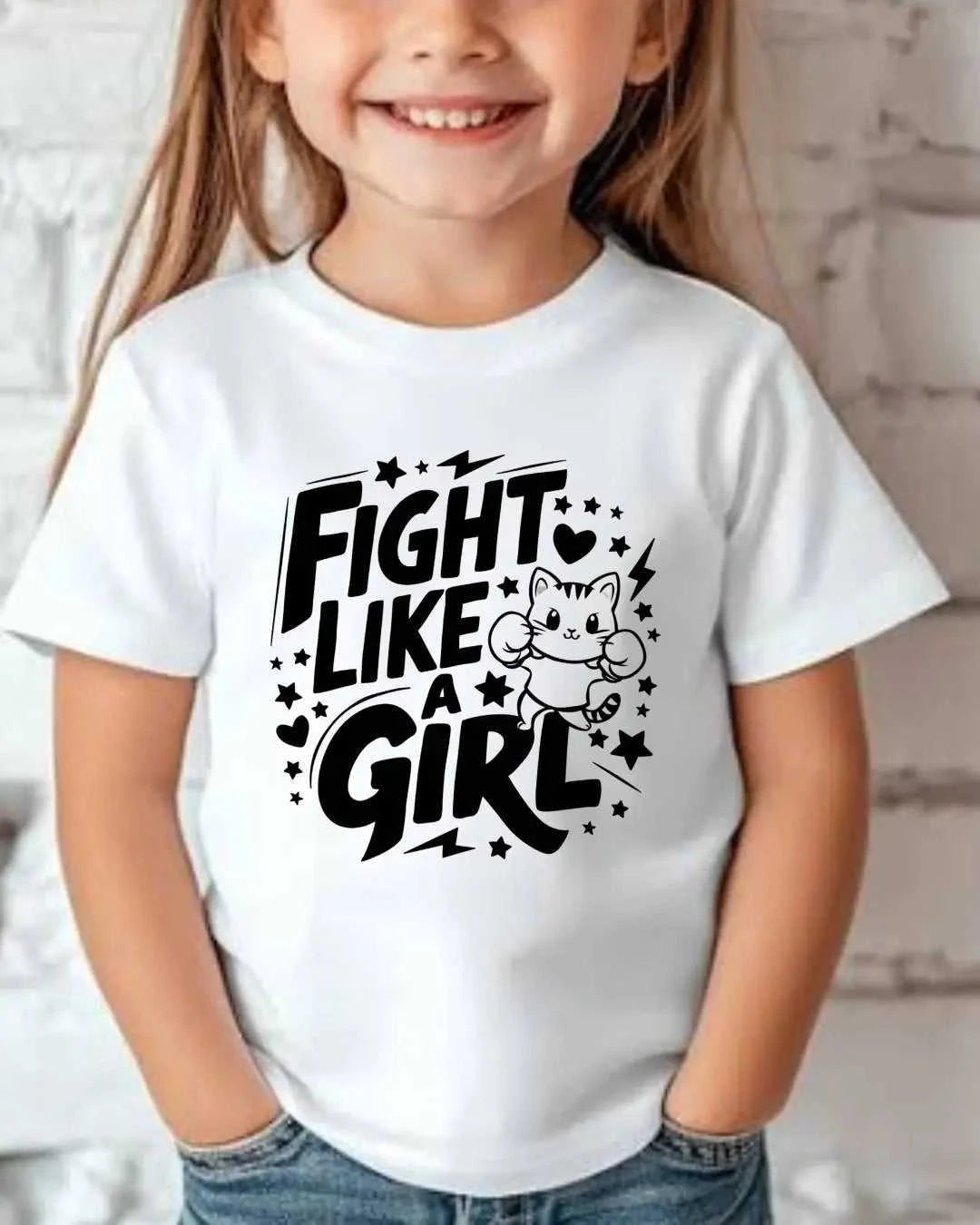 Cute Attitude Cat Kid Cotton Tee Swiftsoul 