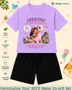 Dinosaur Custom Kid Co-ord Set Swiftsoul