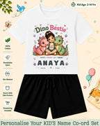 Dinosaur Custom Kid Co-ord Set Swiftsoul