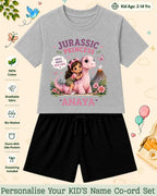Dinosaur Custom Kid Co-ord Set Swiftsoul