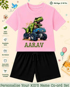 Dinosaur Custom Kid Co-ord Set Swiftsoul
