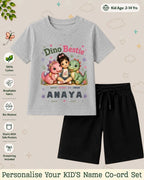 Dinosaur Custom Kid Co-ord Set Swiftsoul