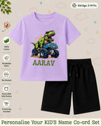 Dinosaur Custom Kid Co-ord Set Swiftsoul