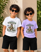Dinosaur Custom Kid Co-ord Set Swiftsoul