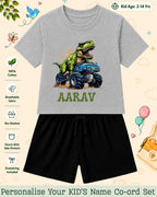 Dinosaur Custom Kid Co-ord Set Swiftsoul
