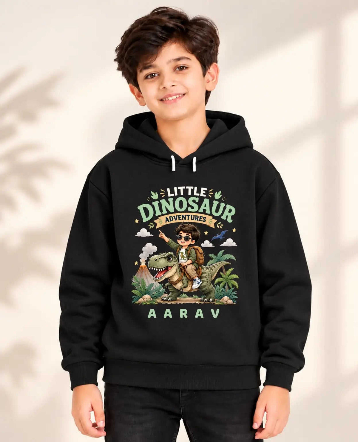 Dinosaur Custom Kid Cotton Tshirt & Hoodie Swiftsoul