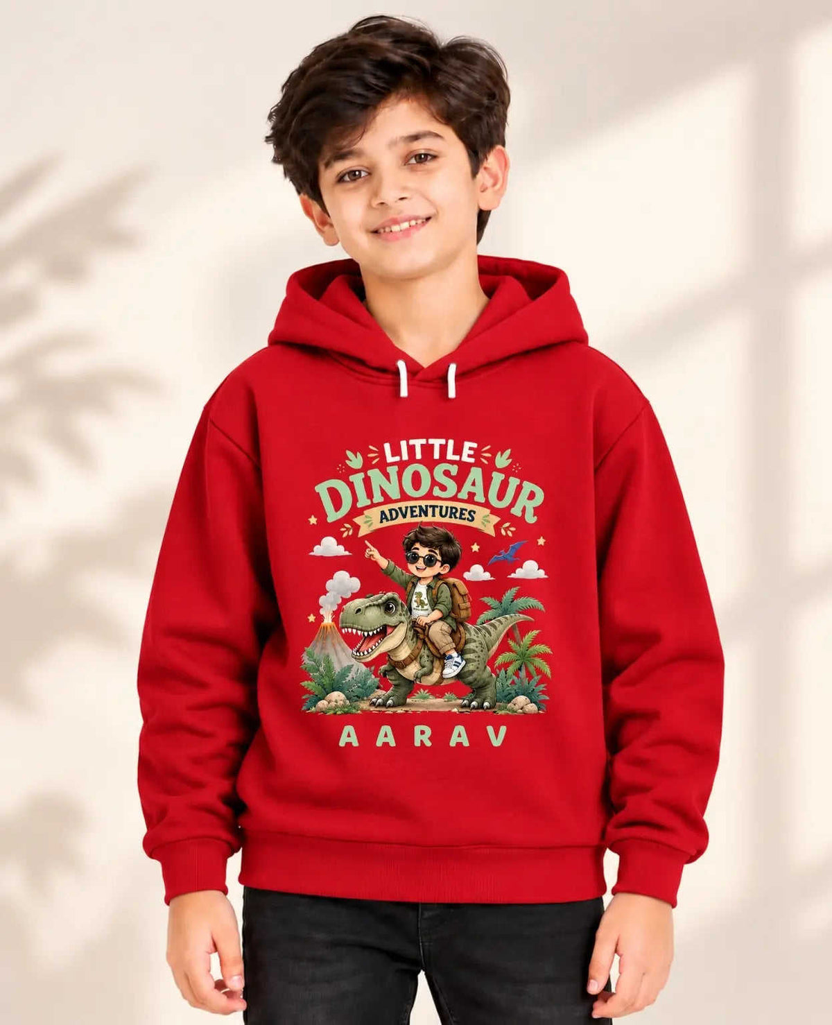 Dinosaur Custom Kid Cotton Tshirt & Hoodie Swiftsoul