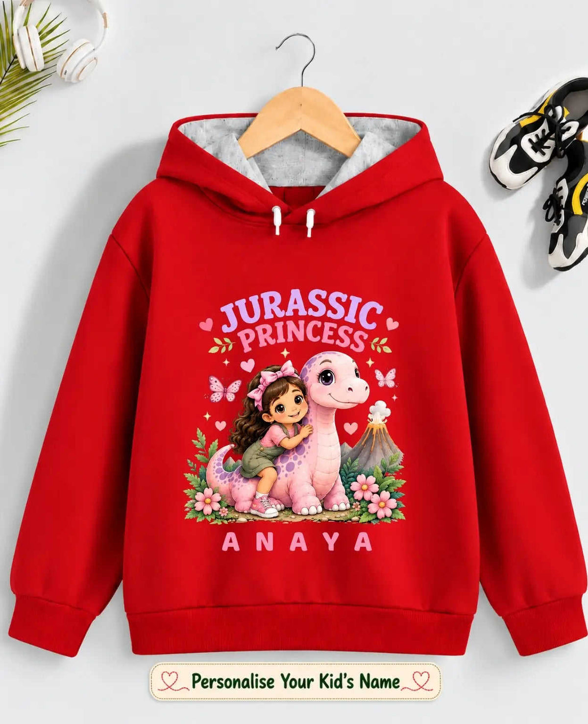 Dinosaur Custom Kid Cotton Tshirt & Hoodie Swiftsoul