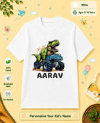 Dinosaur Custom Kid Cotton Tshirt Swiftsoul