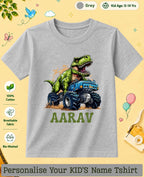 Dinosaur Custom Kid Cotton Tshirt Swiftsoul
