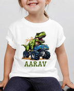 Dinosaur Custom Kid Cotton Tshirt Swiftsoul