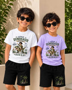 Dinosaur Custom Kid's Co-ord Set Swiftsoul