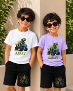 Dinosaur Custom Kid's Co-ord Set Swiftsoul