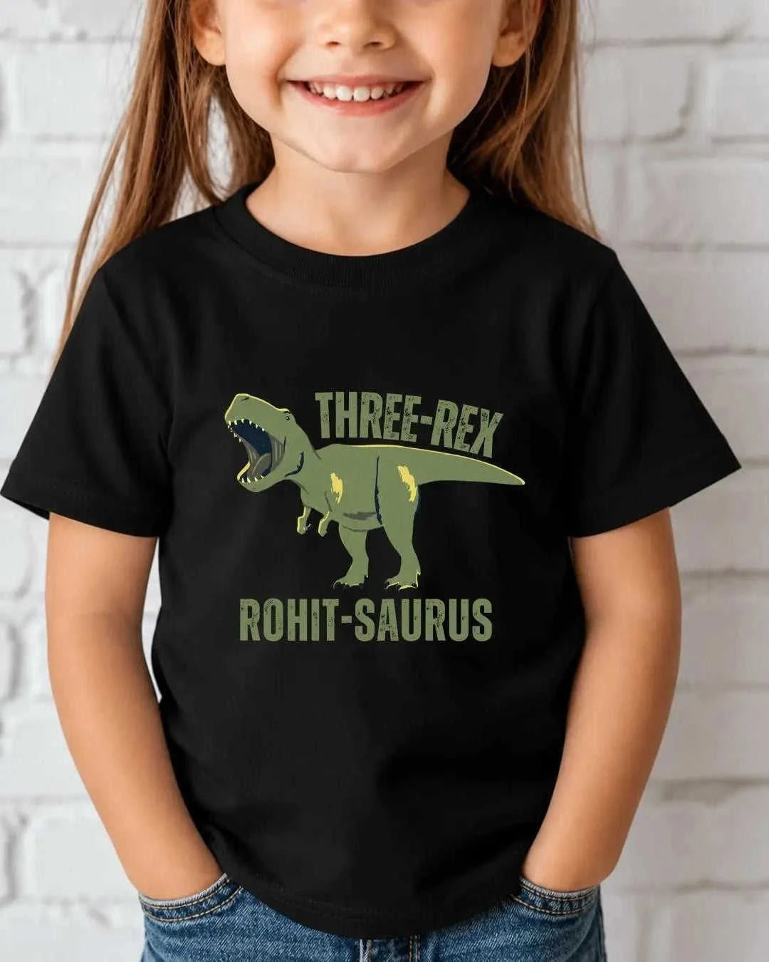 Dinosaur Custom Kid's Cotton Tee Swiftsoul