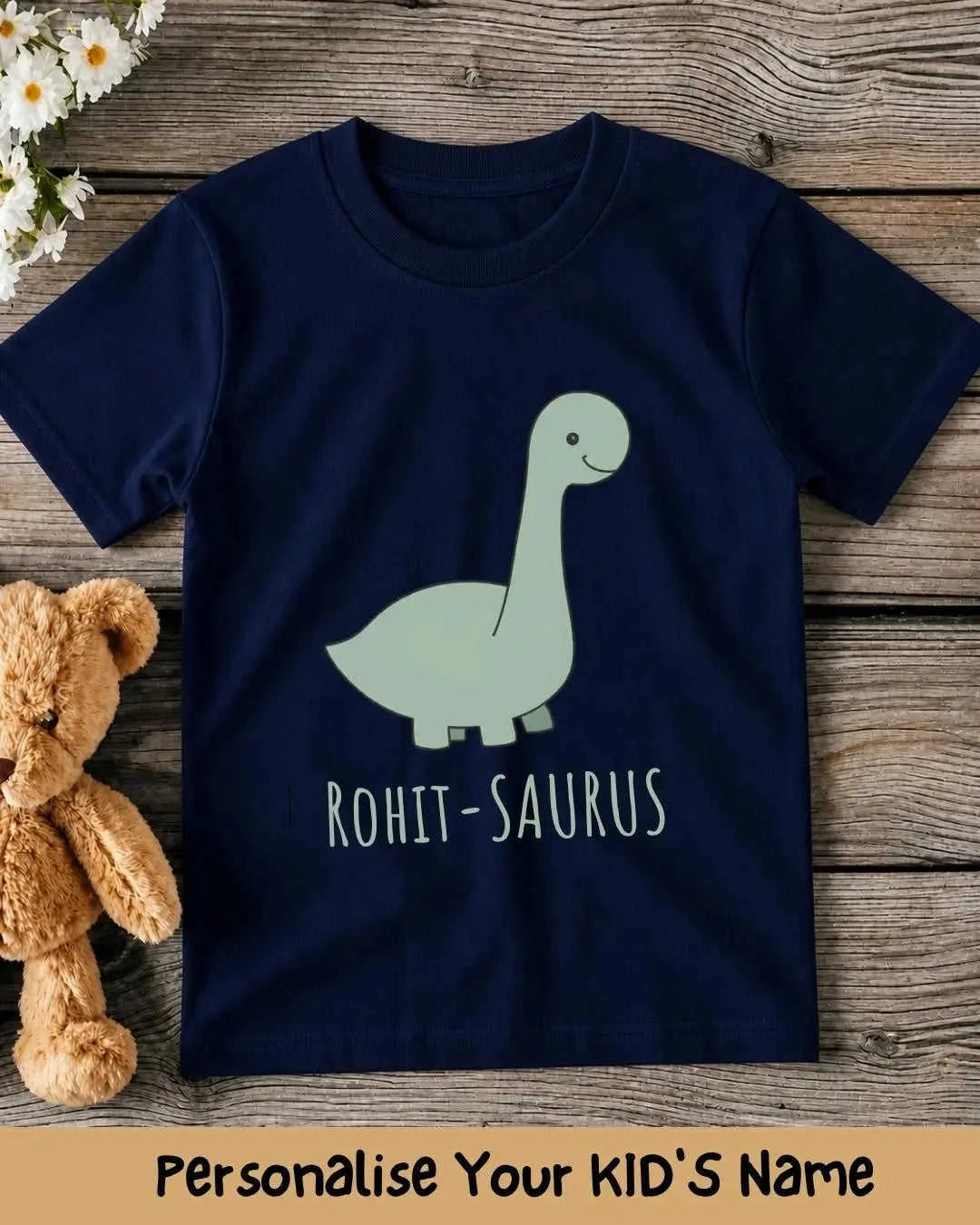 Dinosaur Custom Kid's Cotton Tee Swiftsoul 