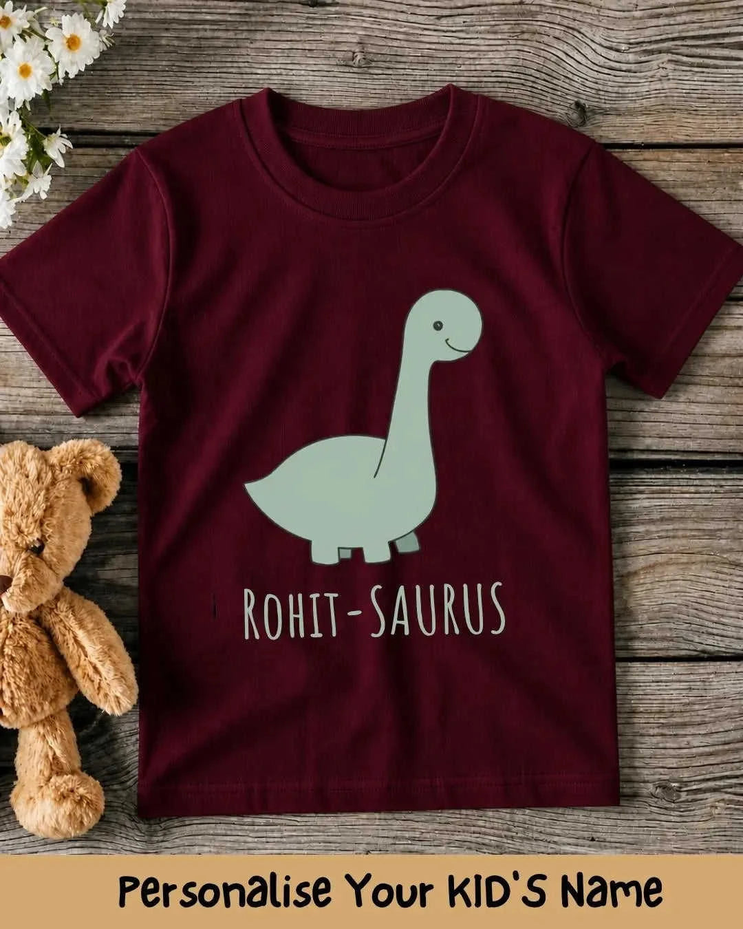 Dinosaur Custom Kid's Cotton Tee Swiftsoul 