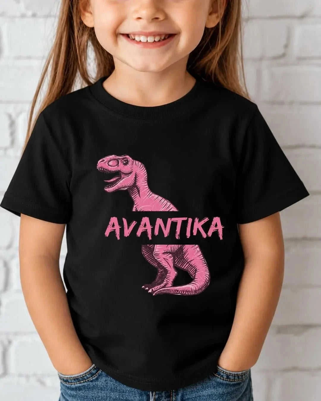 Dinosaur Custom Kid's Cotton Tee Swiftsoul