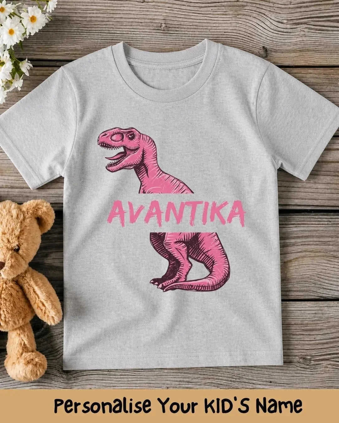 Dinosaur Custom Kid's Cotton Tee Swiftsoul