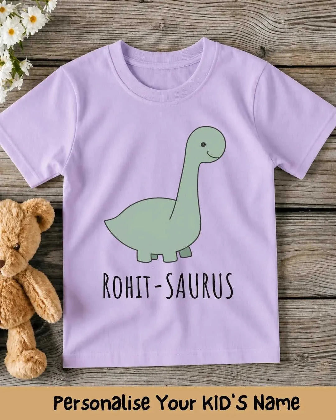 Dinosaur Custom Kid's Cotton Tee Swiftsoul 