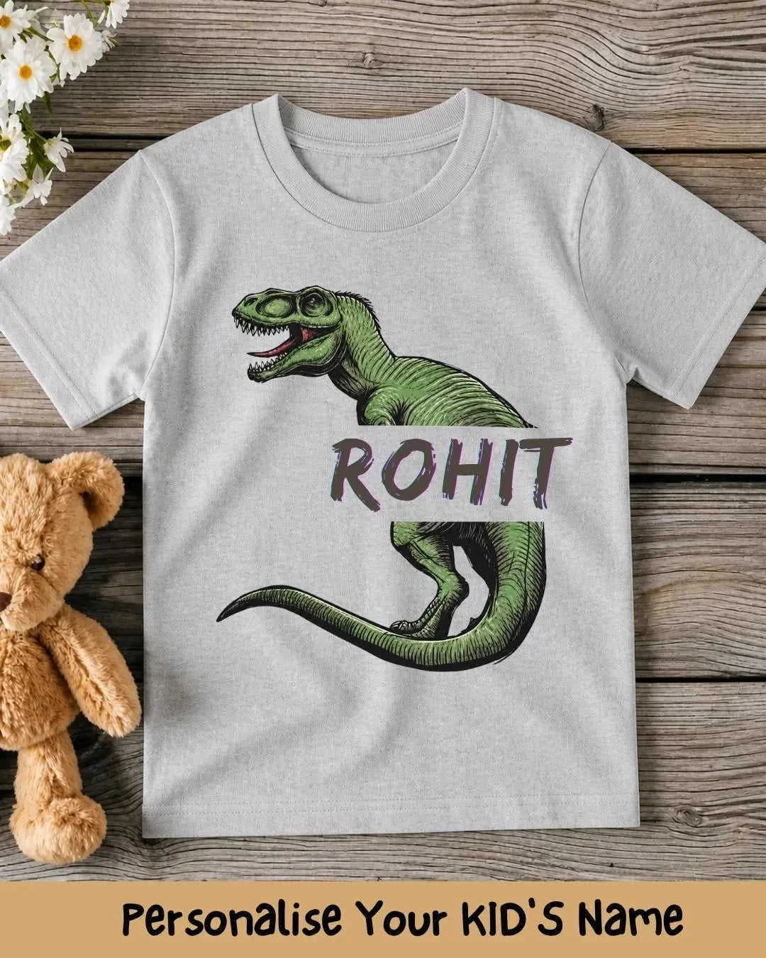 Dinosaur Custom Kid's Cotton Tee Swiftsoul