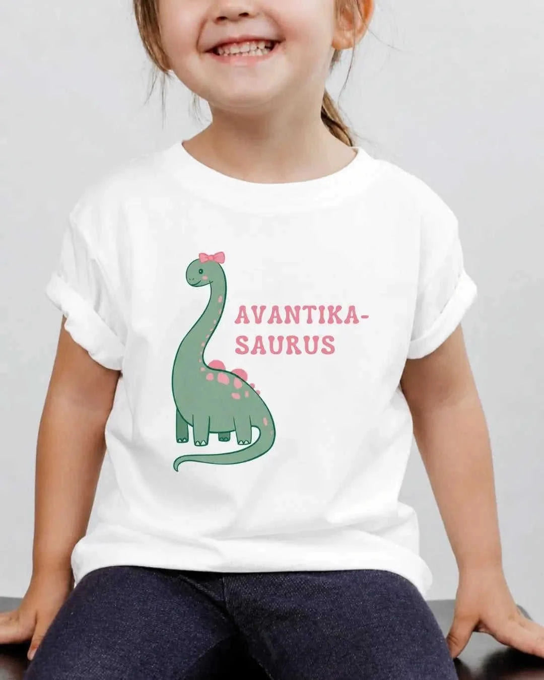Dinosaur Custom Kid's Cotton Tee Swiftsoul