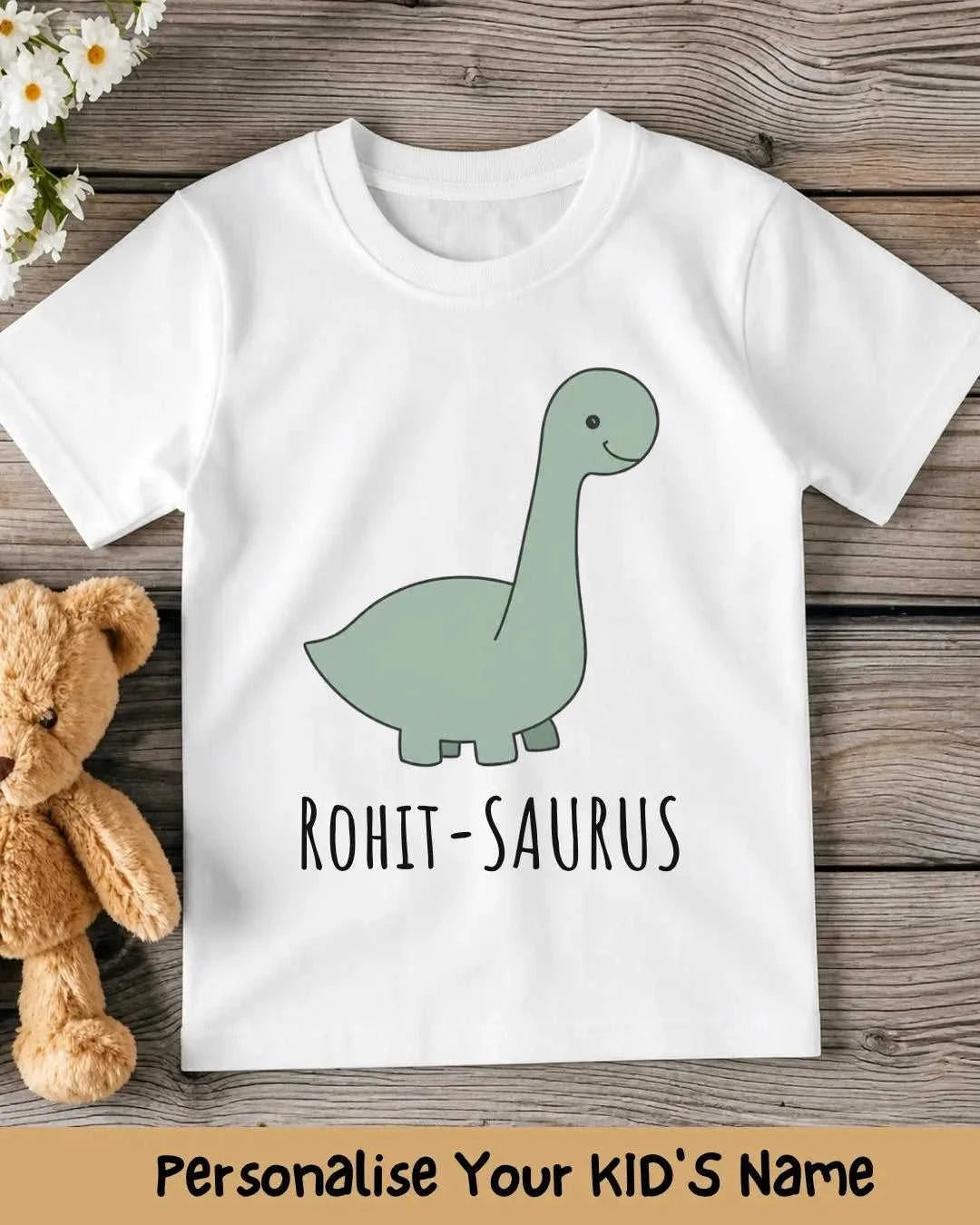 Dinosaur Custom Kid's Cotton Tee Swiftsoul 