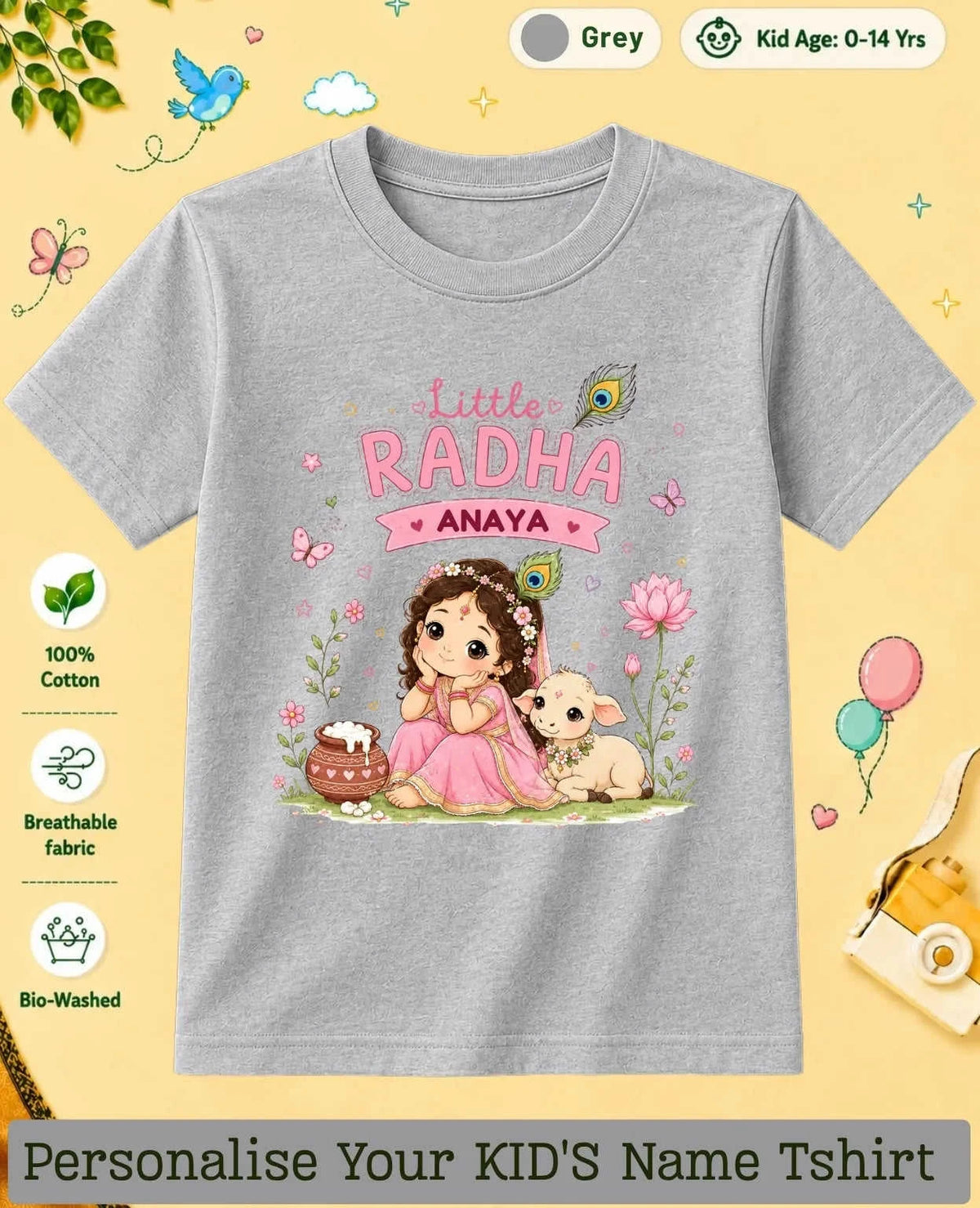 Divine Little One Custom Kid Cotton Tee Swiftsoul