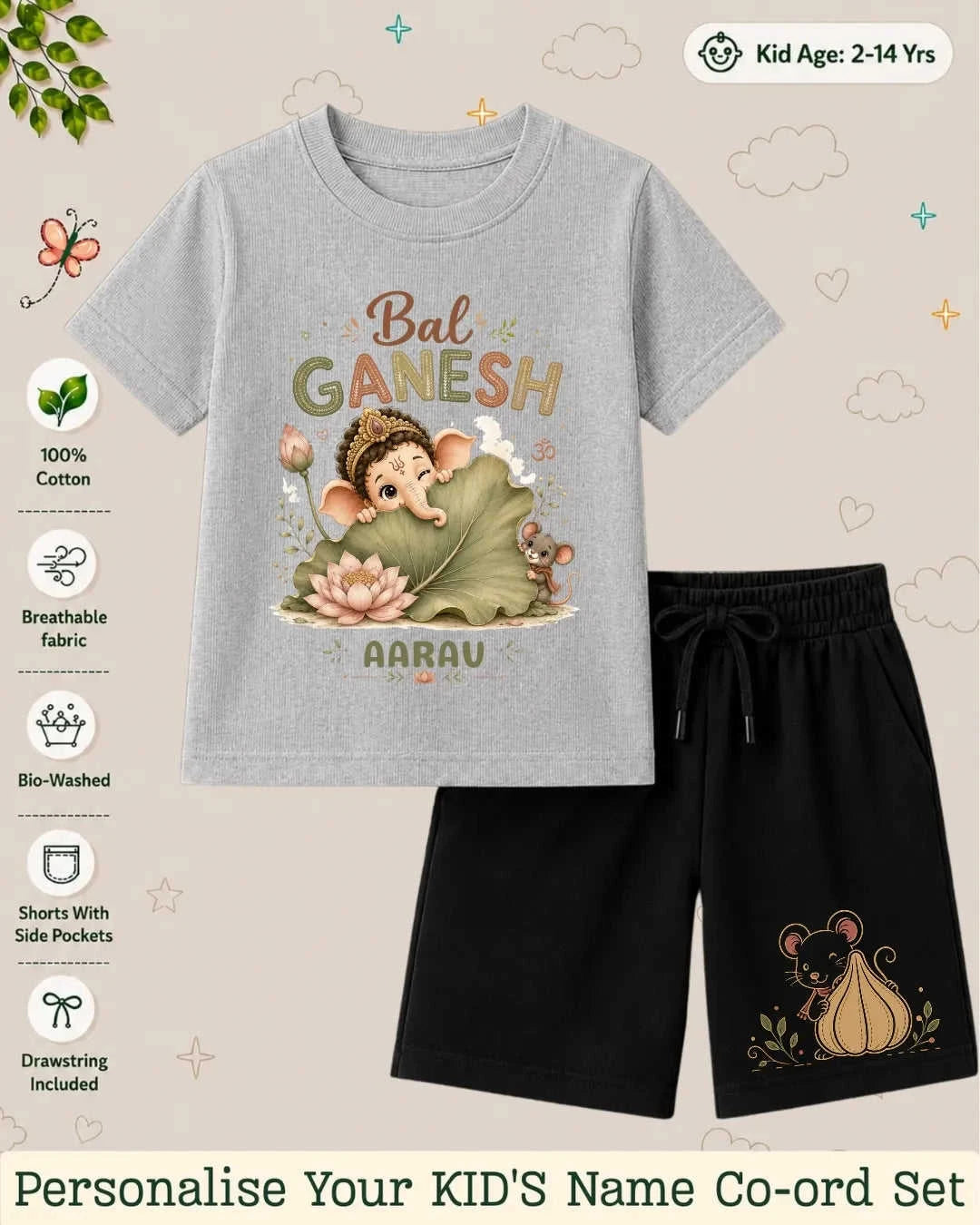 Divine Little One Custom Kid's Co-ord Set Swiftsoul