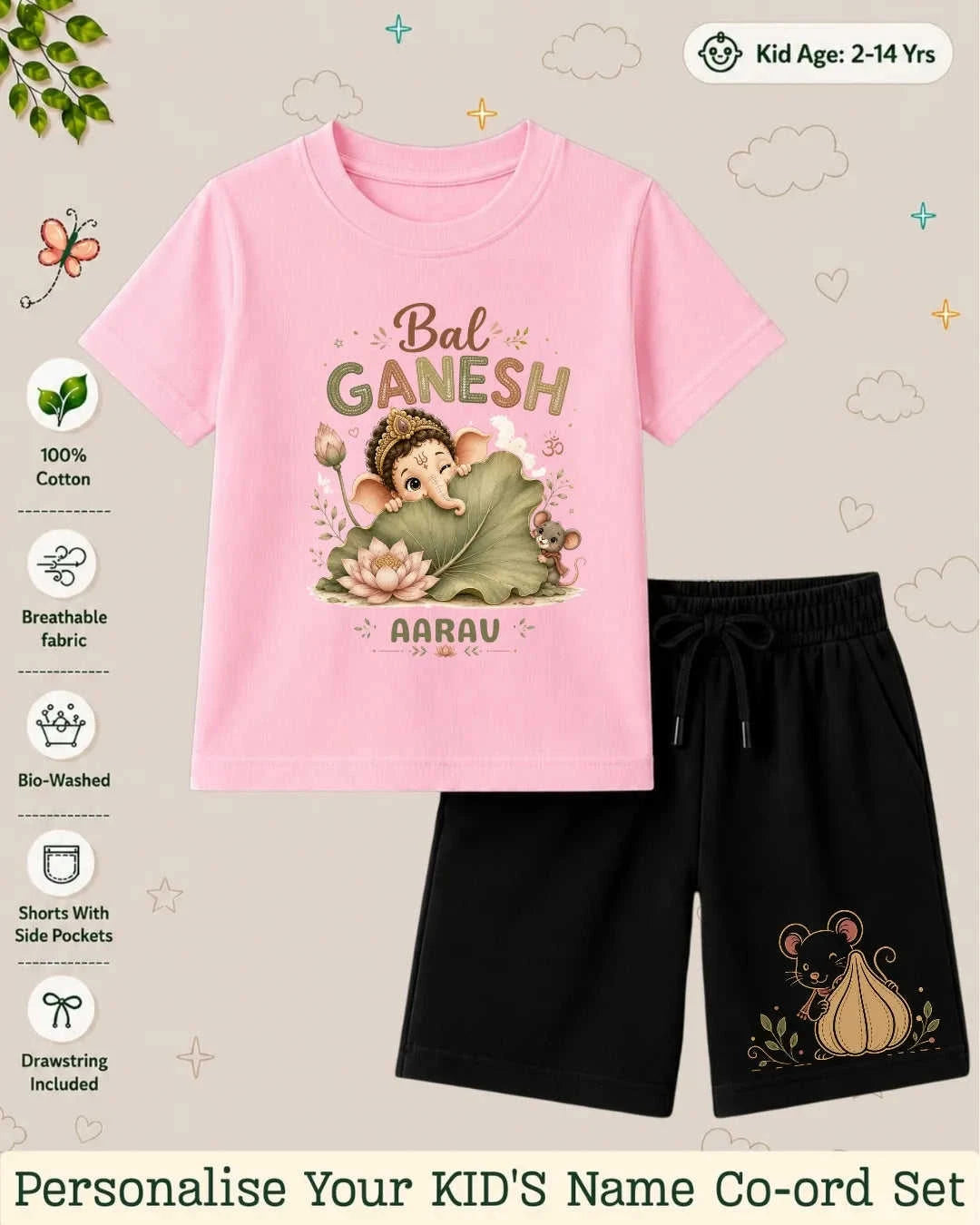 Divine Little One Custom Kid's Co-ord Set Swiftsoul