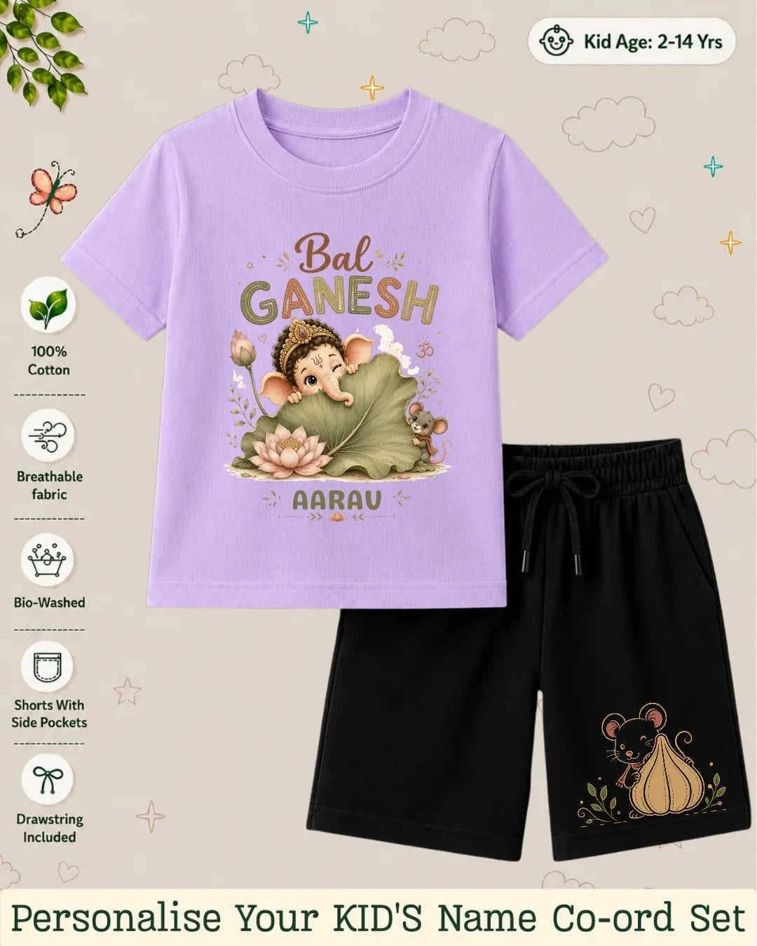 Divine Little One Custom Kid's Co-ord Set Swiftsoul