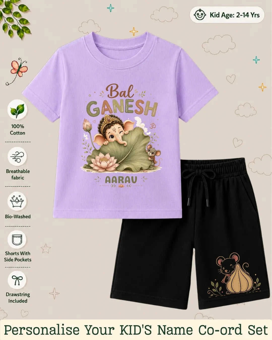 Divine Little One Custom Kid's Co-ord Set Swiftsoul