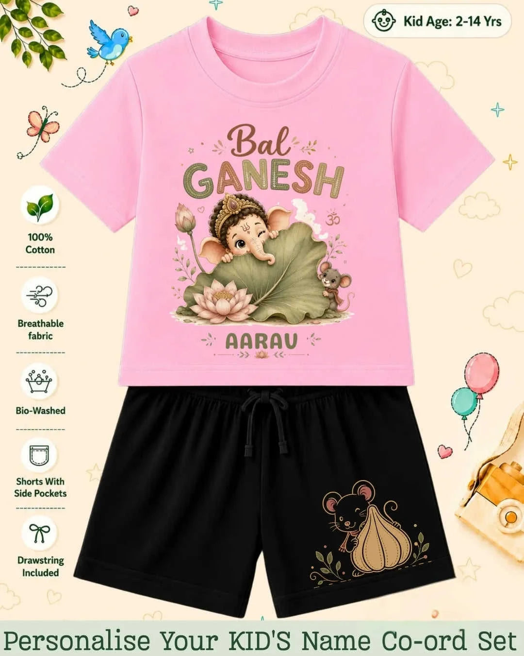 Divine Little One Custom Kid's Co-ord Set Swiftsoul