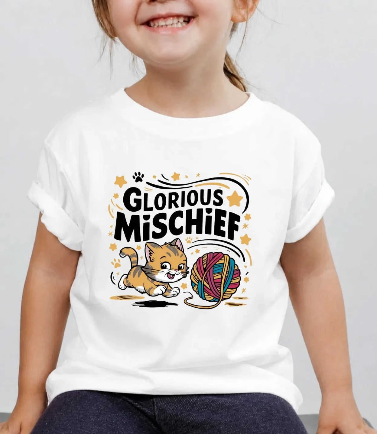 Energetic Kid Cotton Tee Swiftsoul