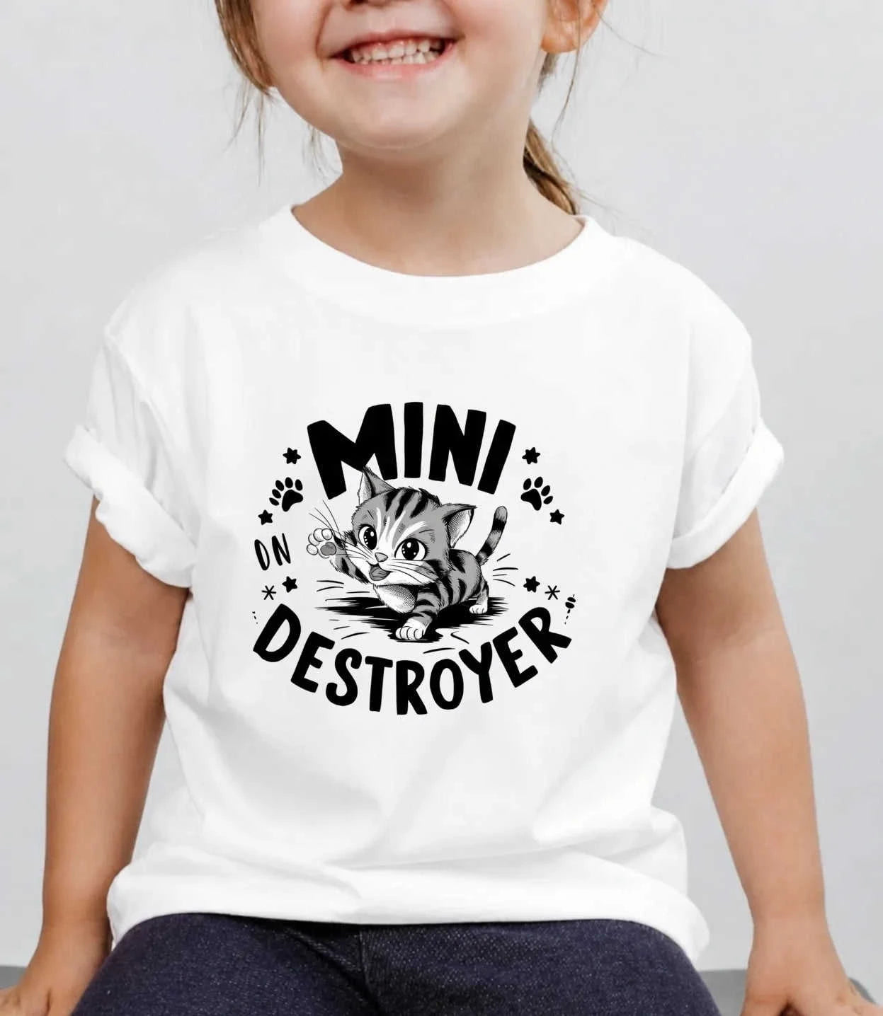 Energetic Kid Cotton Tee Swiftsoul