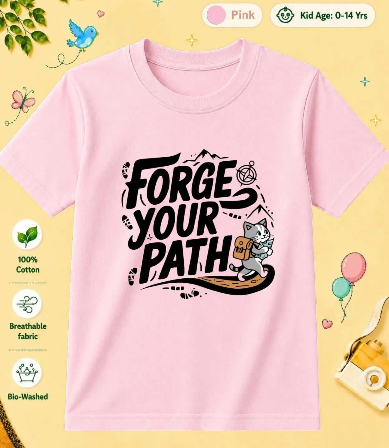 Explore Kid's Cotton Tee Swiftsoul