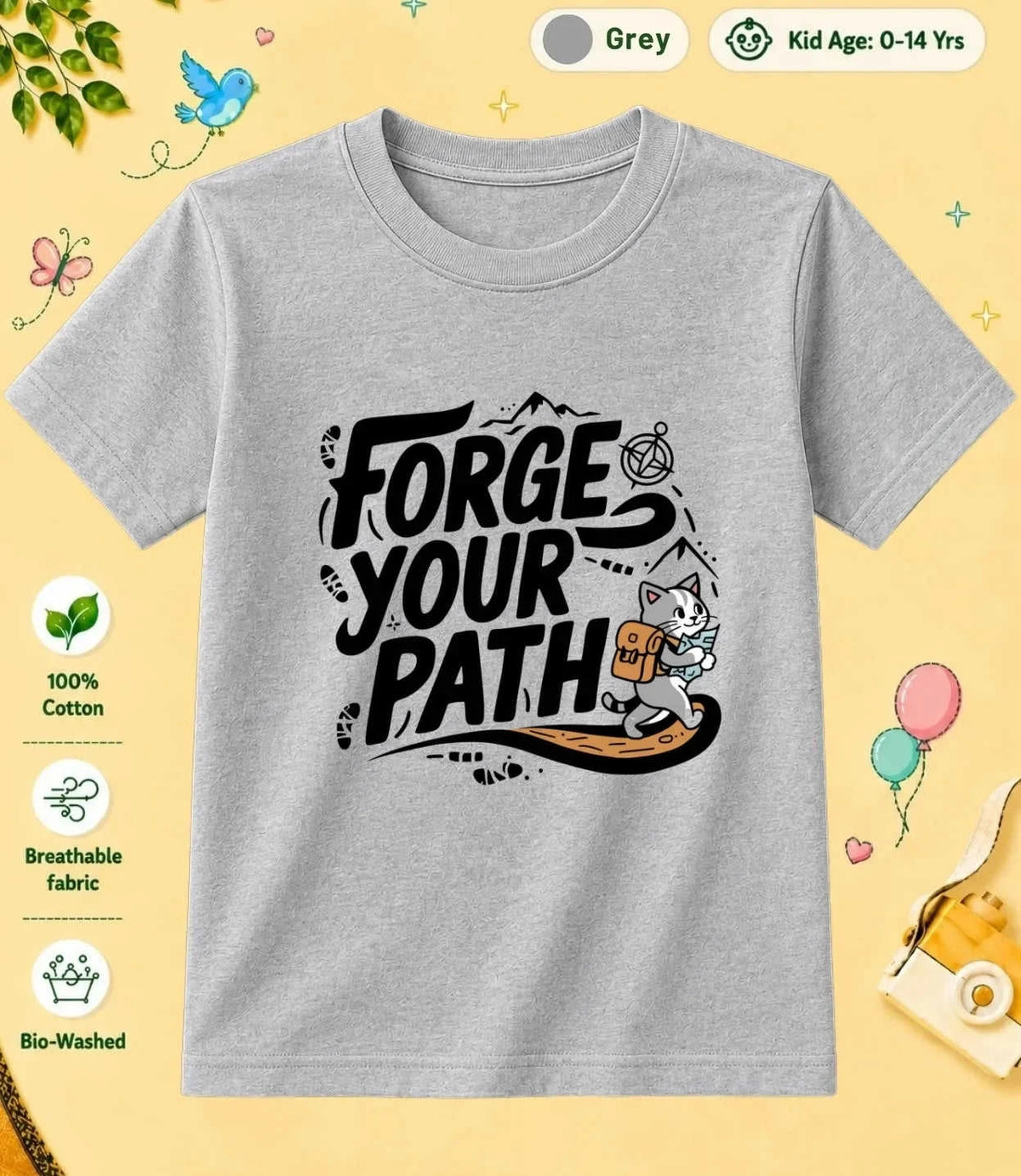 Explore Kid's Cotton Tee Swiftsoul