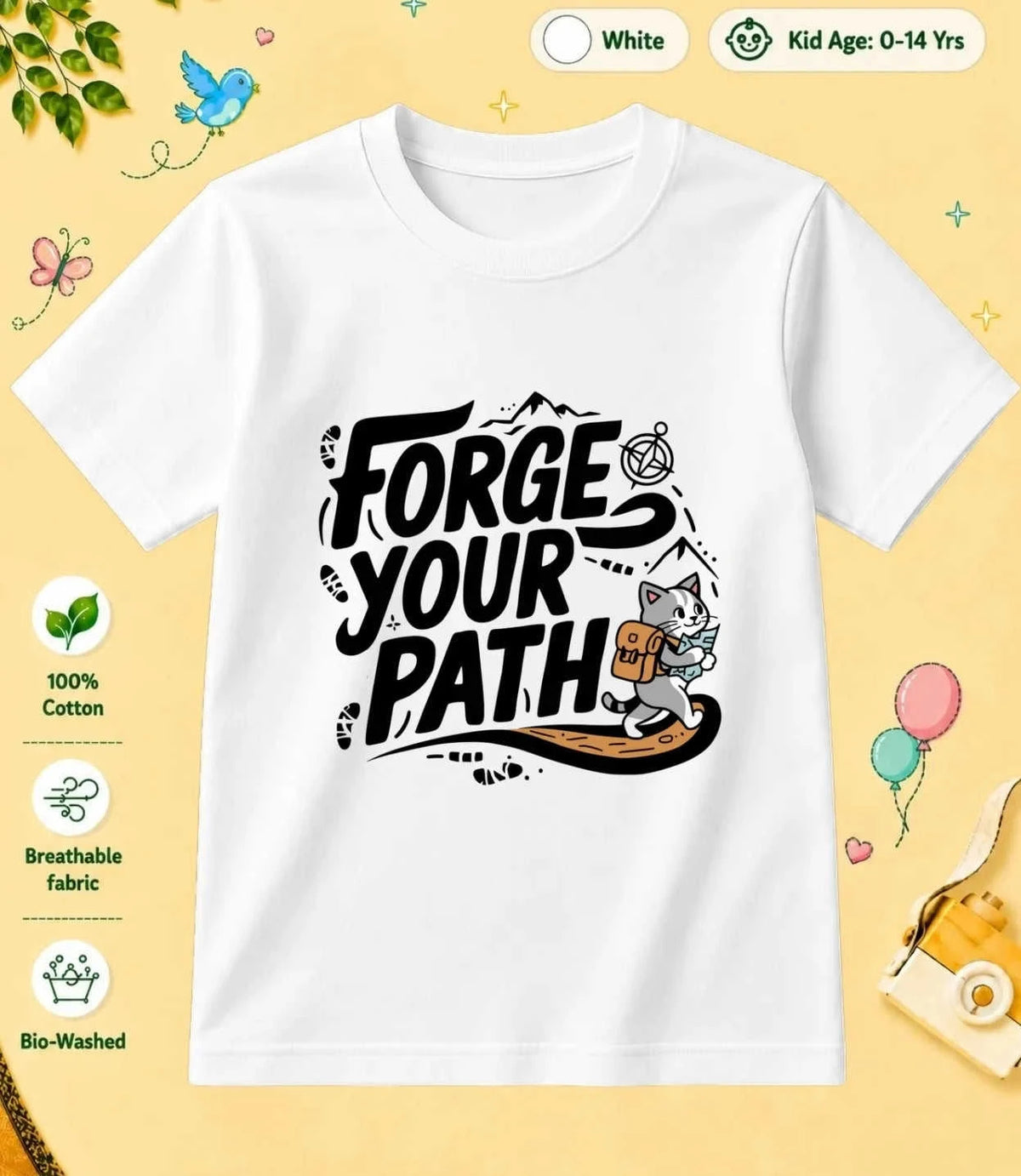 Explore Kid's Cotton Tee Swiftsoul