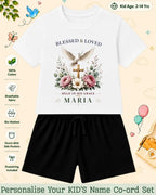 Faith & Blessings Custom Kid Co-ord Set Swiftsoul
