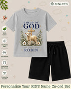 Faith & Blessings Custom Kid Co-ord Set Swiftsoul
