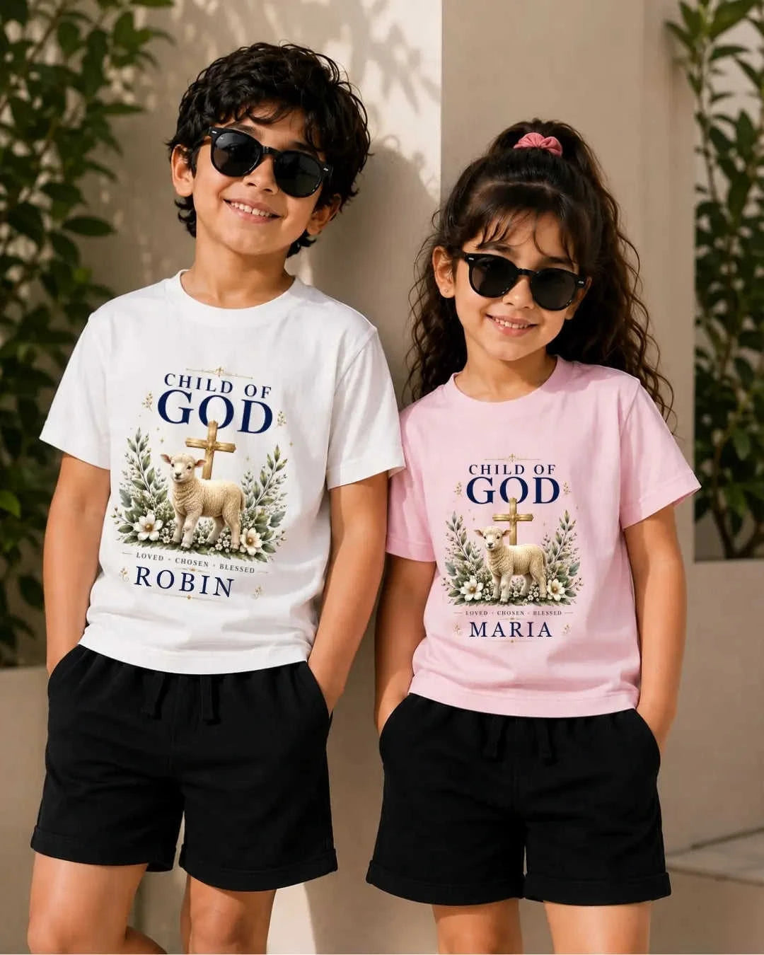 Faith & Blessings Custom Kid Co-ord Set Swiftsoul